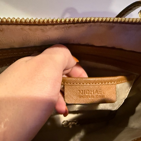 MICHAEL Michael Kors Brown Tote with Gold Accents - Picture 9 of 13